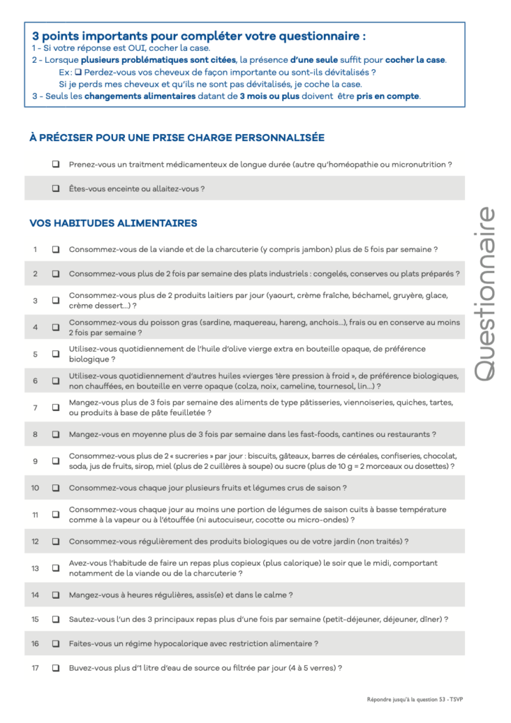 questionnaire IoMET
